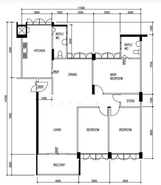 715 Bedok Reservoir Road, 715 Bedok Reservoir Road, Bedok / Upper East Coast, 3 Bedrooms, 1,302 sqft, HDB Flat For Sale, by Sufy B., 500245379 - PropertyGuru.com.sg