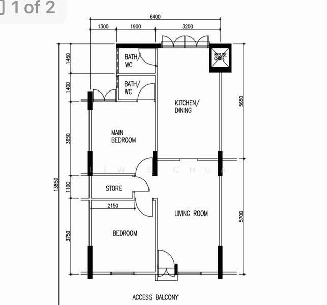 587 Cheng San Court, 587 Ang Mo Kio Avenue 3, Ang Mo Kio / Bishan / Thomson, 2 Bedrooms, 721 sqft, HDB Flat For Sale, by Lewis Chua, 500245399 - PropertyGuru.com.sg