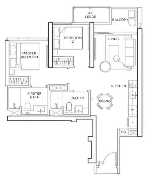 Gem Residences, 1 Lorong 5 Toa Payoh, Balestier / Toa Payoh, 2 Bedrooms, 678 sqft, Condominium For Rent, by Silvia Ang, 500245425 - PropertyGuru.com.sg