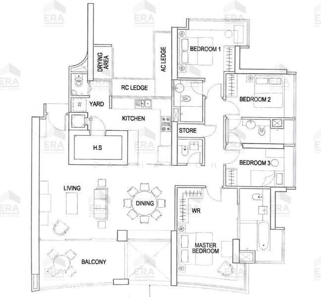 Twin Regency, 26 Kim Tian Road, 4 Bedrooms, 1,776 sqft, Condominium For Sale, by Zachar Oh, 500245564 - PropertyGuru.com.sg