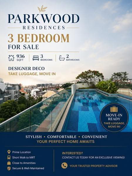 Parkwood Residences, 208 Yio Chu Kang Road, Hougang / Punggol / Sengkang, 3 Bedrooms, 936 sqft, Condominium For Sale, by Ong Li Li, 500245601 - Exterior - PropertyGuru.com.sg