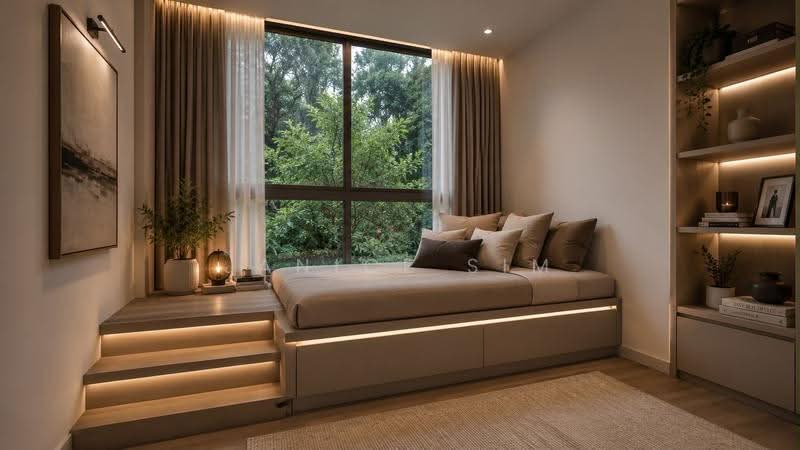 Paterson Residence, 83 Paterson Road, Orchard / River Valley, 5 Bedrooms, 3,854 sqft, Condominium For Rent, by Janice Sim, 500245774 - Bedroom (AI rendered) - PropertyGuru.com.sg
