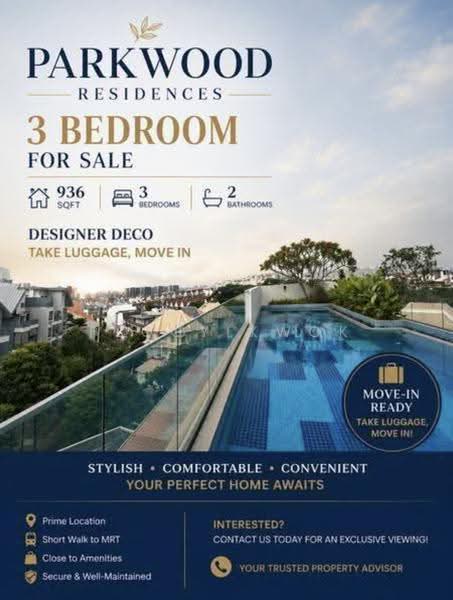 Parkwood Residences, 208 Yio Chu Kang Road, 3 Bedrooms, 936 sqft, Condominium For Sale, by Peggy Kwok, 500245783 - Exterior - PropertyGuru.com.sg