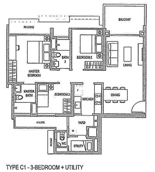 The Topiary, 19 Fernvale Lane, 3 Bedrooms, 1,044 sqft, Condominium For Sale, by Dennis Lim, 500245790 - PropertyGuru.com.sg