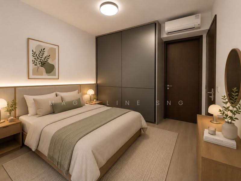 AMO Residence, 23 Ang Mo Kio Rise, Ang Mo Kio / Bishan / Thomson, 2 Bedrooms, 743 sqft, Condominium For Sale, by Magdeline Sng, 500245807 - Digitally staged Bedroom - PropertyGuru.com.sg