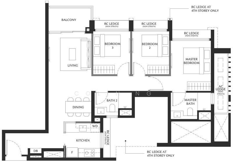 The Serra Residences, 7 Bassein Road, Newton / Novena, 3 Bedrooms, 764 sqft, Condominium For Sale, by Colin Ng, 500245836 - PropertyGuru.com.sg