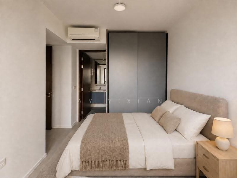 AMO Residence, 23 Ang Mo Kio Rise, 2 Bedrooms, 743 sqft, Condominium For Sale, by Tay Yixian, 500245899 - AI Perspective: Masterroom - PropertyGuru.com.sg