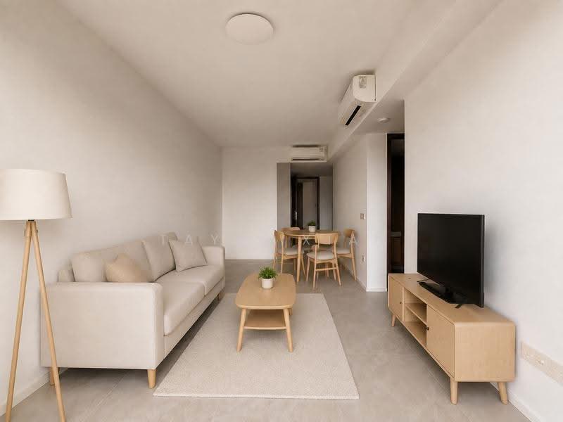 AMO Residence, 23 Ang Mo Kio Rise, 2 Bedrooms, 743 sqft, Condominium For Sale, by Tay Yixian, 500245899 - AI Perspective: Living Room - PropertyGuru.com.sg