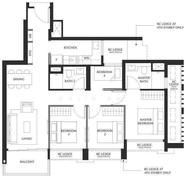 The Serra Residences, 7 Bassein Road, Newton / Novena, 4 Bedrooms, 958 sqft, Condominium For Sale, by Colin Ng, 500245919 - PropertyGuru.com.sg