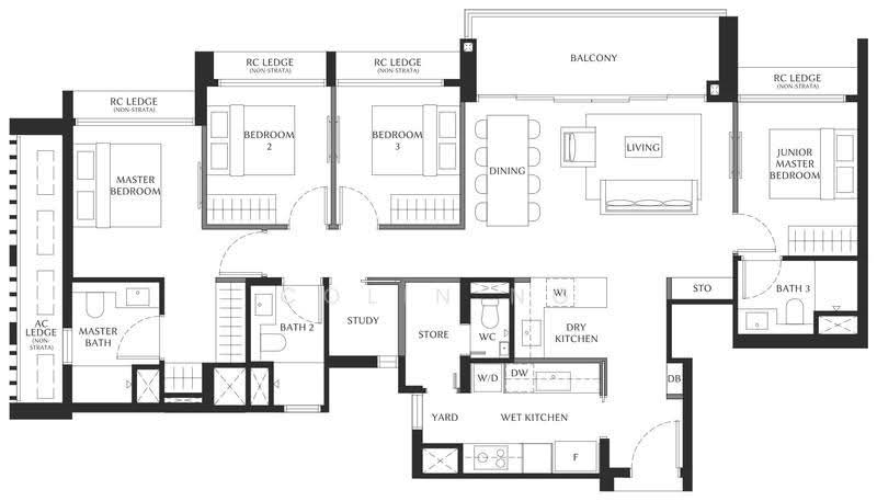 The Serra Residences, 7 Bassein Road, Newton / Novena, 4 Bedrooms, 958 sqft, Condominium For Sale, by Colin Ng, 500245919 - PropertyGuru.com.sg