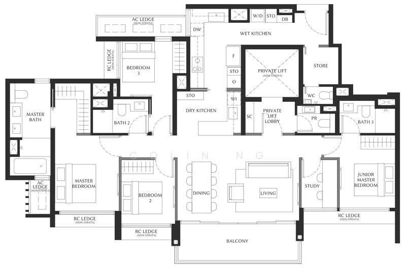 The Serra Residences, 7 Bassein Road, Newton / Novena, 4 Bedrooms, 958 sqft, Condominium For Sale, by Colin Ng, 500245919 - PropertyGuru.com.sg
