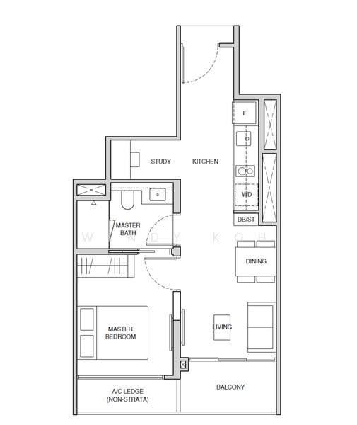 Norwood Grand, , 1 Bedroom, 495 sqft, Condominium For Rent, by Wendy Koh, 500245940 - PropertyGuru.com.sg