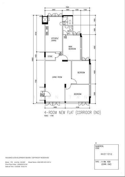 178 Ang Mo Kio Avenue 4, 178 Ang Mo Kio Avenue 4, Ang Mo Kio / Bishan / Thomson, 3 Bedrooms, 1,001 sqft, HDB Flat For Sale, by Ivan Tan, 500246010 - PropertyGuru.com.sg