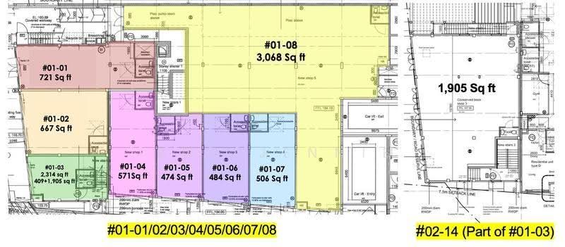 Grandview Suites @ Geylang, Lorong 22 Geylang, Eunos / Geylang / Paya Lebar, 3,574 sqft, Shop / Shophouse For Rent, by Boh Jennie, 500246039 - CommercialGuru.com.sg