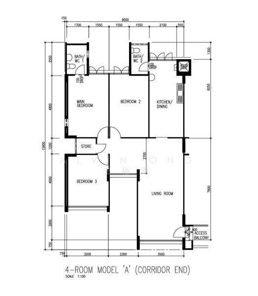 671 Hougang Avenue 8, 671 Hougang Avenue 8, Hougang / Punggol / Sengkang, 3 Bedrooms, 1,119 sqft, HDB Flat For Sale, by Alvin Ong 王裕清, 500246069 - PropertyGuru.com.sg