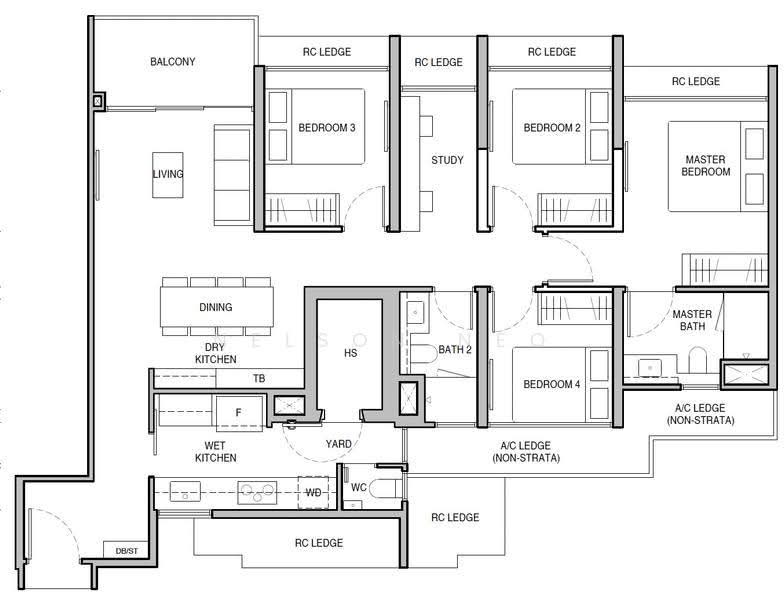 Norwood Grand, , 4 Bedrooms, 1,173 sqft, Condominium For Rent, by Nelson Neo, 500246154 - PropertyGuru.com.sg