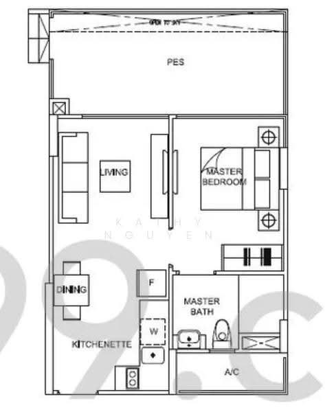 La Fiesta, 58 Sengkang Square, 1 Bedroom, 571 sqft, Condominium For Rent, by Kathy Nguyen, 500246158 - PropertyGuru.com.sg