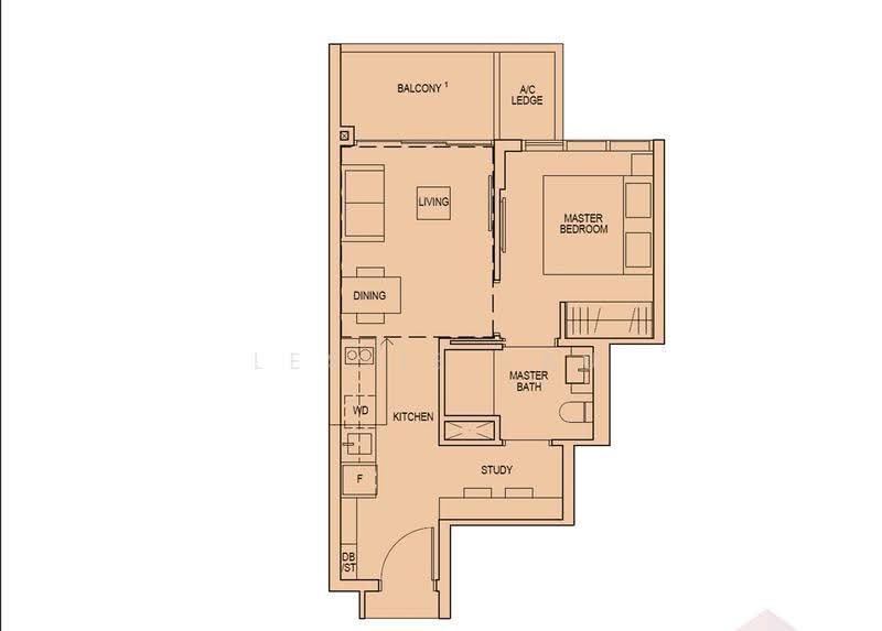 Riverfront Residences, 45 Hougang Avenue 7, Hougang / Punggol / Sengkang, 1 Bedroom, 517 sqft, Condominium For Sale, by Leslie Lau, 500246205 - PropertyGuru.com.sg