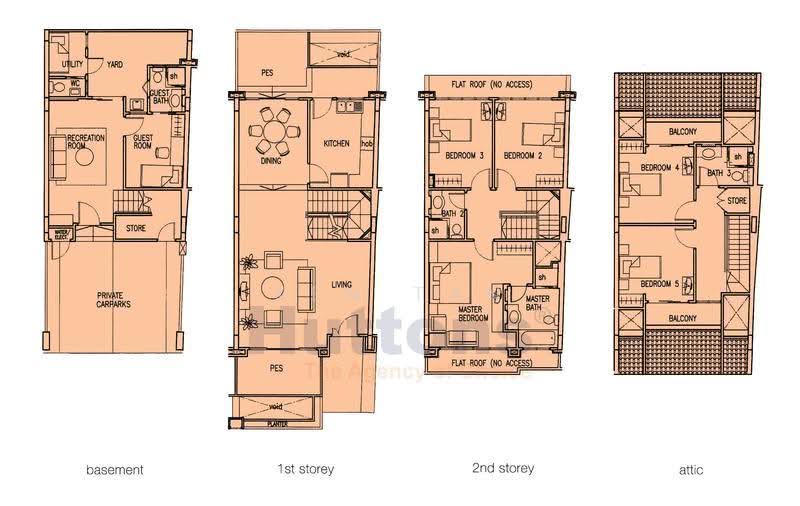 Horizon Green, Ang Mo Kio Avenue 2, Ang Mo Kio / Bishan / Thomson, 5 Bedrooms, 3,379 sqft, Terraced House For Sale, by Ken Tan, 500246211 - PropertyGuru.com.sg