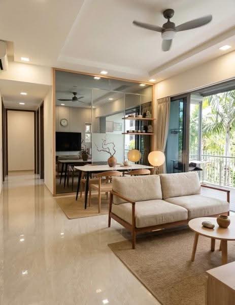 Forest Woods, Hougang / Punggol / Sengkang, 4 Bedrooms, 1,249 sqft, Condominium For Sale, by MH Quek, 500246320 - Living Room - PropertyGuru.com.sg