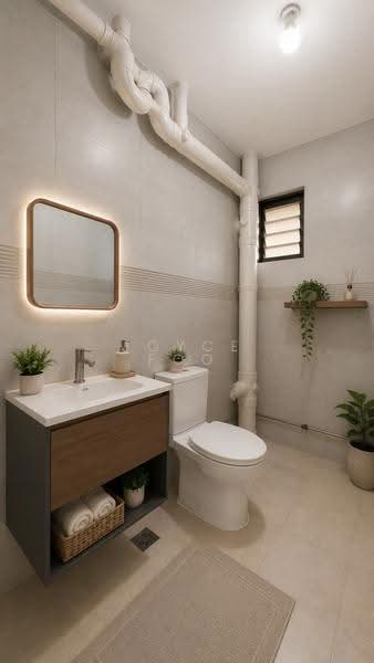 679 Choa Chu Kang Crescent, 679 Choa Chu Kang Crescent, Dairy Farm / Bukit Panjang / Choa Chu Kang, 4 Bedrooms, 1,323 sqft, HDB Flat For Sale, by Joyce Foo, 500246354 - Bathroom AI - PropertyGuru.com.sg