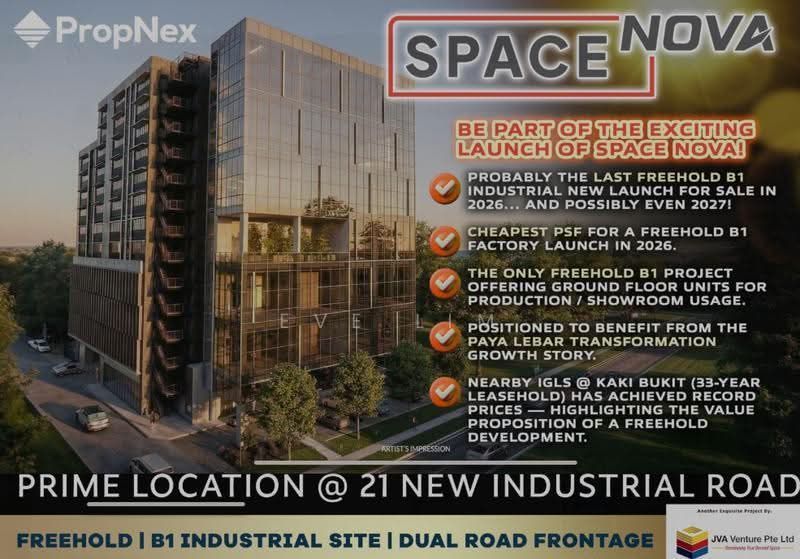Space Nova, New Industrial Road, Hougang / Punggol / Sengkang, 1,625 sqft, Light Industrial (B1) For Sale, by Eve Lim, 500246489 - Exterior - CommercialGuru.com.sg