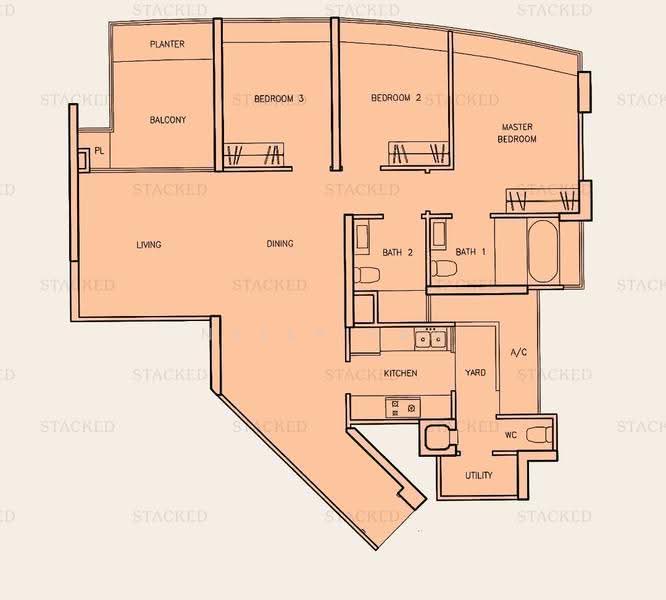 Clover By The Park, 2 Bishan Street 25, Ang Mo Kio / Bishan / Thomson, 3 Bedrooms, 1,281 sqft, Condominium For Sale, by Nelly Tan, 500246506 - PropertyGuru.com.sg