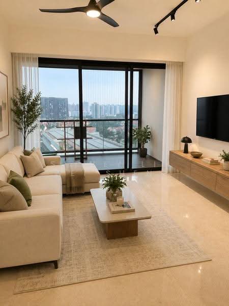 The Panorama, 20 Ang Mo Kio Ave 2, Ang Mo Kio / Bishan / Thomson, 3 Bedrooms, 1,012 sqft, Condominium For Rent, by Sidney Lin Wei Sheng, 500246727 - Living Room - PropertyGuru.com.sg