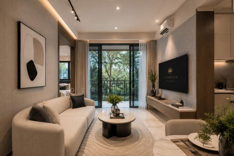 Thomson Reserve, Bright Hill Drive, Ang Mo Kio / Bishan / Thomson, 2 Bedrooms, 581 sqft, Condominium For Sale, by Derek Tay, 500246746 - Living Room - PropertyGuru.com.sg