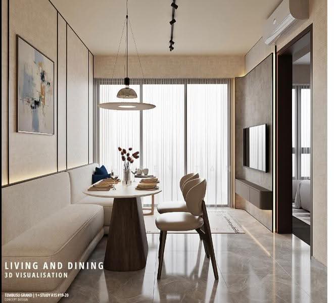 Tembusu Grand, 94 Jalan Tembusu, East Coast / Marine Parade, 1 Bedroom, 527 sqft, Condominium For Sale, by Audrey Tan, 500246799 - Living Room - PropertyGuru.com.sg