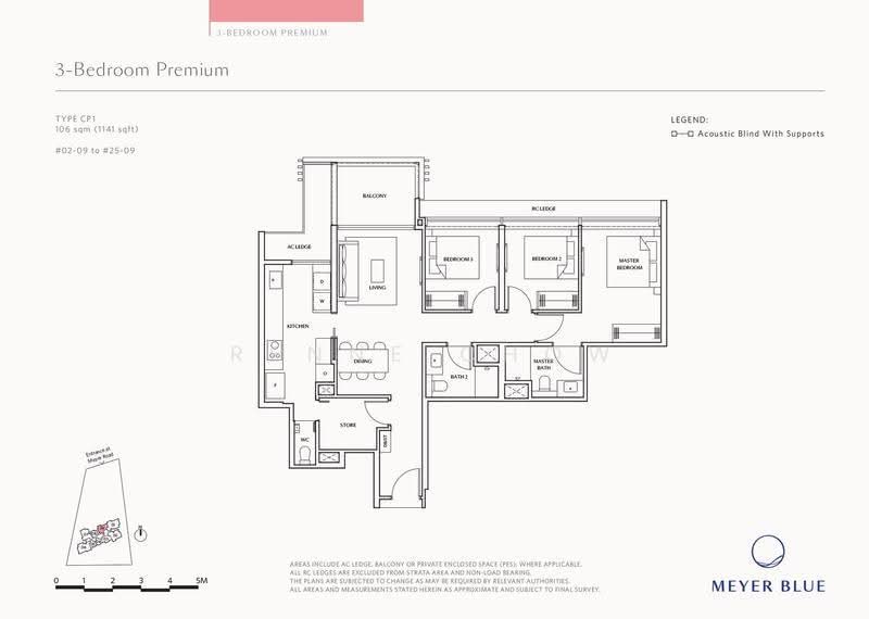 MEYER BLUE, 83 Meyer Road, East Coast / Marine Parade, 3 Bedrooms, 1,141 sqft, Condominium For Sale, by Renne Chow, 500246802 - CP1 - PropertyGuru.com.sg
