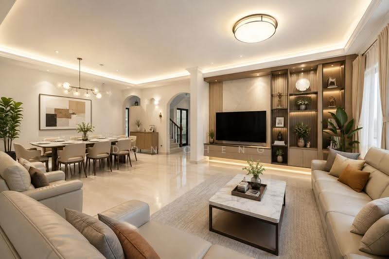 Cheap, below market value, 999 LH, 10 mins to MRT, squarish land for rebuilt, Dairy Farm / Bukit Panjang / Choa Chu Kang, 5 Bedrooms, 4,000 sqft, Semi-Detached House For Sale, by Don Cheng, 500246851 - Living Room - PropertyGuru.com.sg