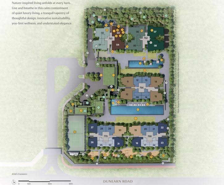 Dunearn House, 764 Dunearn Road, Newton / Novena, 2 Bedrooms, 527 sqft, Condominium For Sale, by Wilson Lee, 500246858 - Exterior - PropertyGuru.com.sg