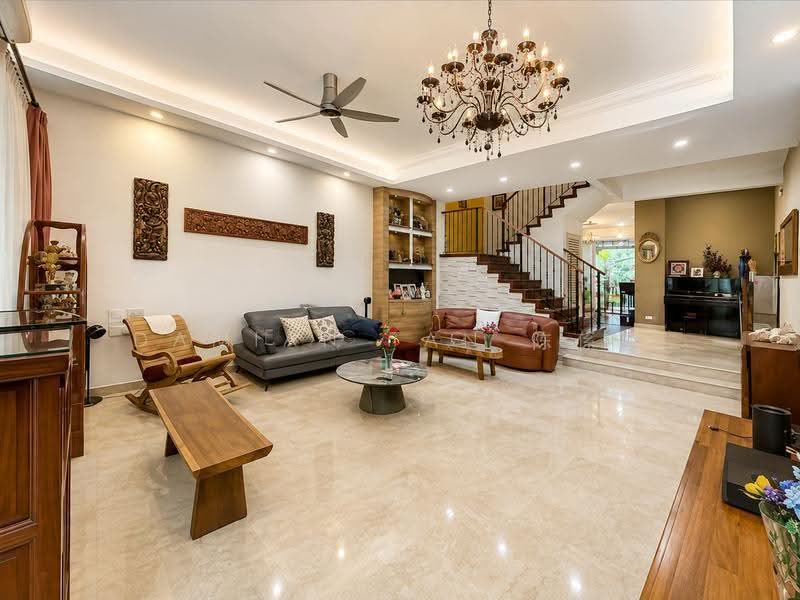 ✸LOWEST PSF RENOVATED INTER TERRACE IN D10✸HENRY PARK VICINITY✸NEAR BUS STOPS, JELITA MALL & MKT✸, Holland Grove Road Mount Sinai Jalan Kebaya Moonbeam Jelita Tenang Istimewa Maryland Ming Teck Greenleaf Sixth Haji Alias Namly Coronation Lim Tai See Allamanda Ampang Siantan Hua Guan Siantuan Lantana Lemon Lasia Lotus Lily Maple Cypress Fir Redwood, Tanglin / Holland / Bukit Timah, 3 Bedrooms, 2,740 sqft, Terraced House For Sale, by Damian Tan 陈係赈, 500246917 - Living Room - PropertyGuru.com.sg