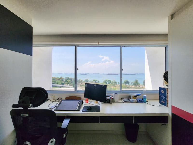 Peach Garden, 1 Peach Garden, 4 Bedrooms, 2,766 sqft, Apartment For Sale, by Bell Tan (Annabella), 500246944 - Sea View from Study - PropertyGuru.com.sg