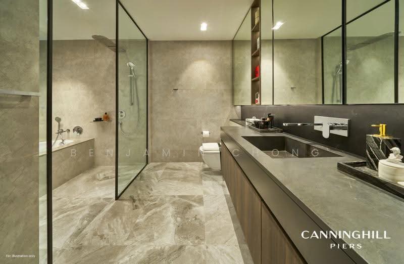 CanningHill Piers, 177 River Valley Road, City Hall / Clarke Quay, 1 Bedroom, 474 sqft, Condominium For Sale, by Benjamin Chong, 500246958 - Bathroom - PropertyGuru.com.sg