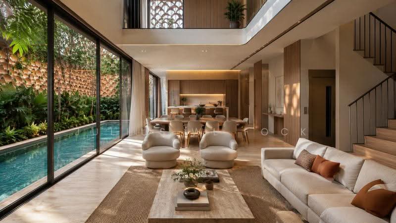 FINEST Arched Veil House @ Kew Drive Brand New Semi-D GCB design, Kew Drive, 5 Bedrooms, 6,996 sqft, Semi-Detached House For Sale, by Julius WL Fock, 500246975 - Living Room - PropertyGuru.com.sg