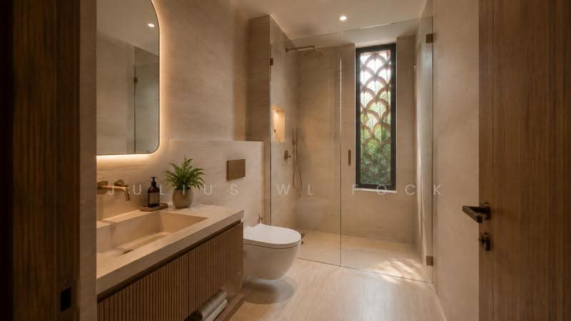 FINEST Arched Veil House @ Kew Drive Brand New Semi-D GCB design, Kew Drive, 5 Bedrooms, 6,996 sqft, Semi-Detached House For Sale, by Julius WL Fock, 500246975 - Bathroom - PropertyGuru.com.sg