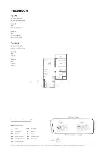 Midtown Modern, 16 Tan Quee Lan Street, Beach Road / Bugis / Rochor, 1 Bedroom, 474 sqft, Condominium For Sale, by Vernon Low, 500247122 - A1 - PropertyGuru.com.sg