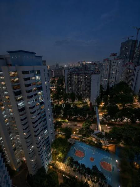 26B Jalan Membina, 26B Jalan Membina, Alexandra / Commonwealth, 3 Bedrooms, 915 sqft, HDB Flat For Sale, by Ong Chwee Puan, 500247240 - night exterior view from the living room - PropertyGuru.com.sg
