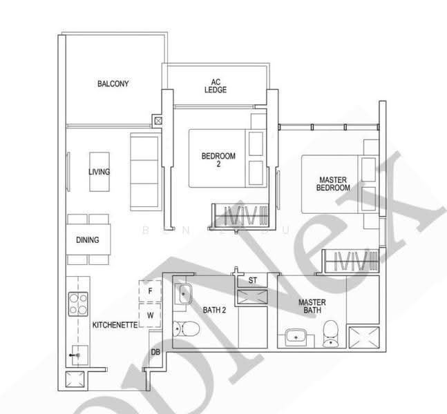 Parc Riviera, 101 West Coast Vale, Buona Vista / West Coast / Clementi New Town, 2 Bedrooms, 646 sqft, Condominium For Sale, by Ben Zhou, 500247351 - PropertyGuru.com.sg