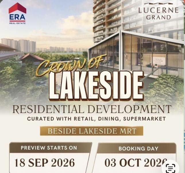 Lucerne Grand, Lakeside Drive, Boon Lay / Jurong / Tuas, 3 Bedrooms, 1,000 sqft, Condominium For Sale, by Ang Lay See, 500247368 - PropertyGuru.com.sg