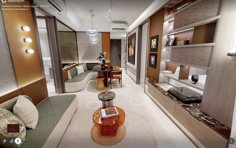 Hudson Place Residences, Buona Vista / West Coast / Clementi New Town, 2 Bedrooms, 689 sqft, Condominium For Sale, by Ryan Pei, 500247419 - Living Room - PropertyGuru.com.sg