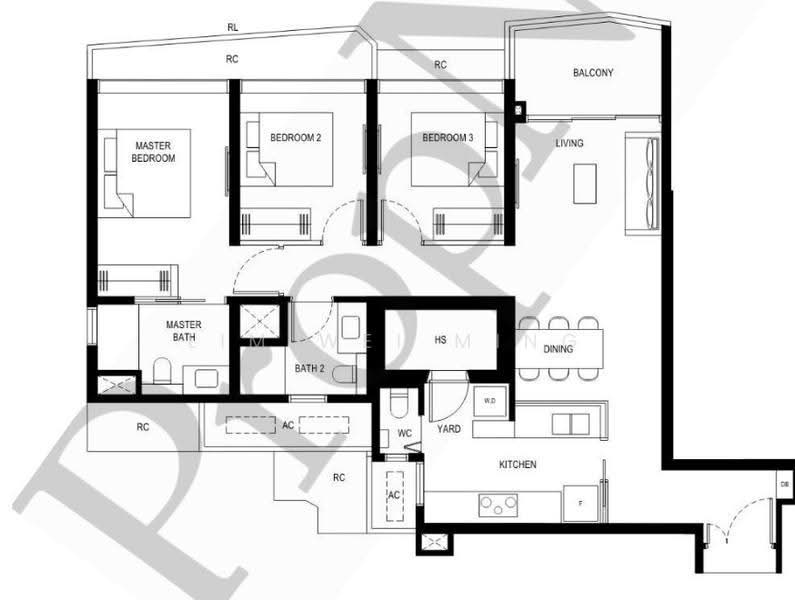 Lentor Hills Residences, Lentor Hills Road (Parcel A), Ang Mo Kio, Mandai / Upper Thomson, 3 Bedrooms, 1,109 sqft, Condominium For Sale, by Lim Wei Ming, 500247469 - PropertyGuru.com.sg