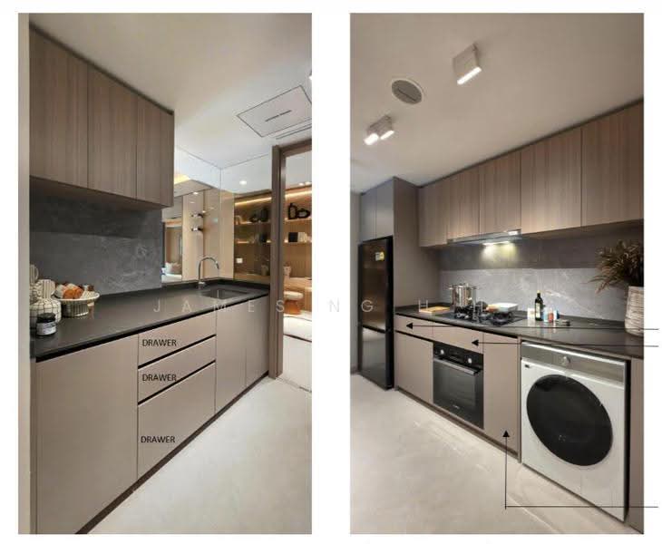 Lucerne Grand, Lakeside Drive, Boon Lay / Jurong / Tuas, 2 Bedrooms, 624 sqft, Condominium For Sale, by James Ng H H, 500247482 - Kitchen - PropertyGuru.com.sg