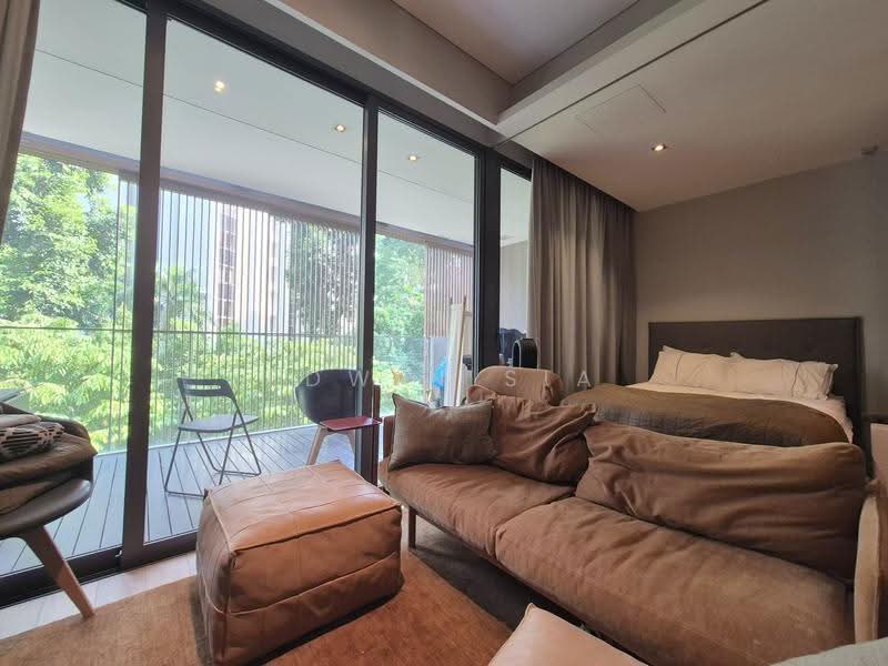 OUE Twin Peaks, 33 Leonie Hill Road, Orchard / River Valley, 1 Bedroom, 549 sqft, Condominium For Rent, by Edwin Sia, 500247542 - Living Room - PropertyGuru.com.sg