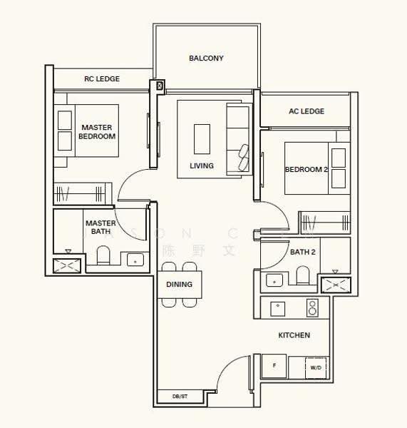 Clavon, 6 Clementi Avenue 1, Buona Vista / West Coast / Clementi New Town, 2 Bedrooms, 764 sqft, Condominium For Sale, by Jason Chen 陈野文, 500247544 - PropertyGuru.com.sg
