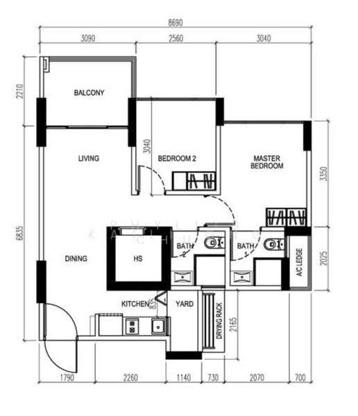 520C Tampines Central 8, 520C Tampines Central 8, Pasir Ris / Tampines, 2 Bedrooms, 667 sqft, HDB Flat For Sale, by Phyllis Chua, 500247657 - PropertyGuru.com.sg