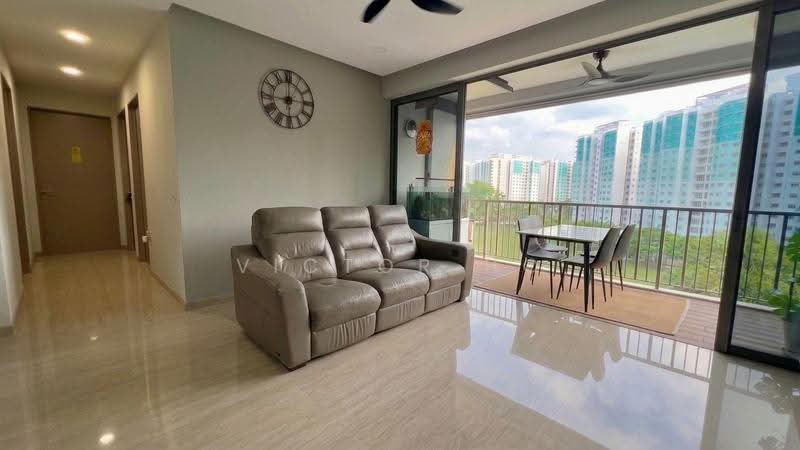 Waterwoods, Punggol Field Walk, Hougang / Punggol / Sengkang, 3 Bedrooms, 1,033 sqft, Executive Condominium For Sale, by Victor Ho, 500247686 - Living Room - PropertyGuru.com.sg