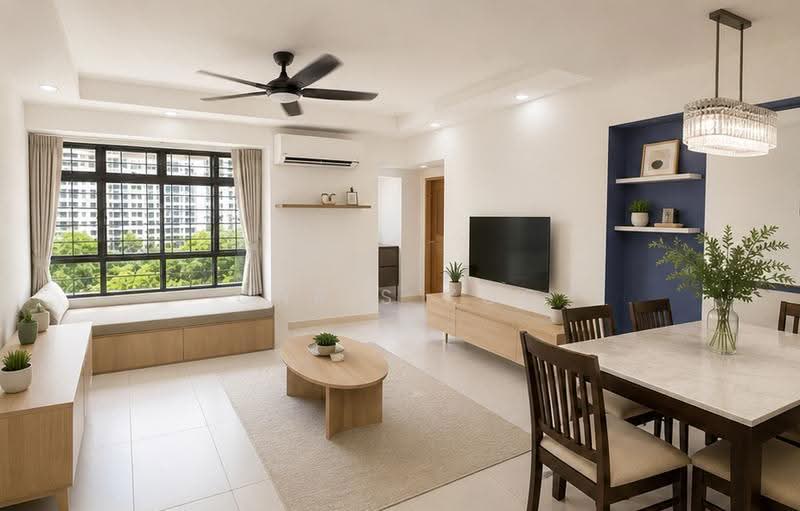 488 Admiralty Link, 488 Admiralty Link, Sembawang / Yishun, 3 Bedrooms, 1,034 sqft, HDB Flat For Sale, by Chris Koo, 500247805 - Living Room - PropertyGuru.com.sg